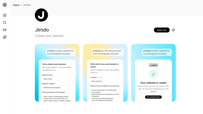 We Built a Website Creator Inside ChatGPT. Here’s Why It Matters.